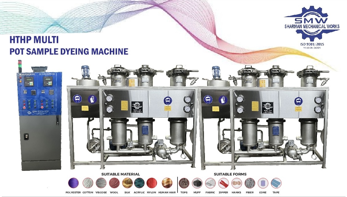 HTHP Multipot Sampling Dying Machine